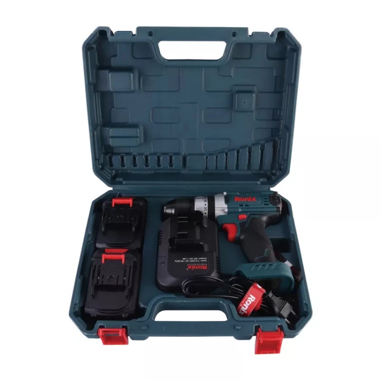 دریل پیچگوشتی شارژی رونیکس مدل RH-8620 با توان 18 وات و ولتاژ 20 ولت