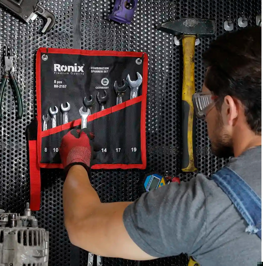 مجموعه آچار یکسر رینگ و یکسر تخت رونیکس مدل RH-2157